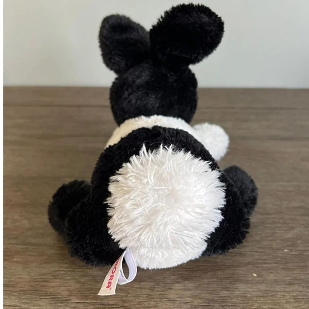Aurora World Black White Dutch Rabbit Bunny Plush Stuffed Animal Floppy Ears 9